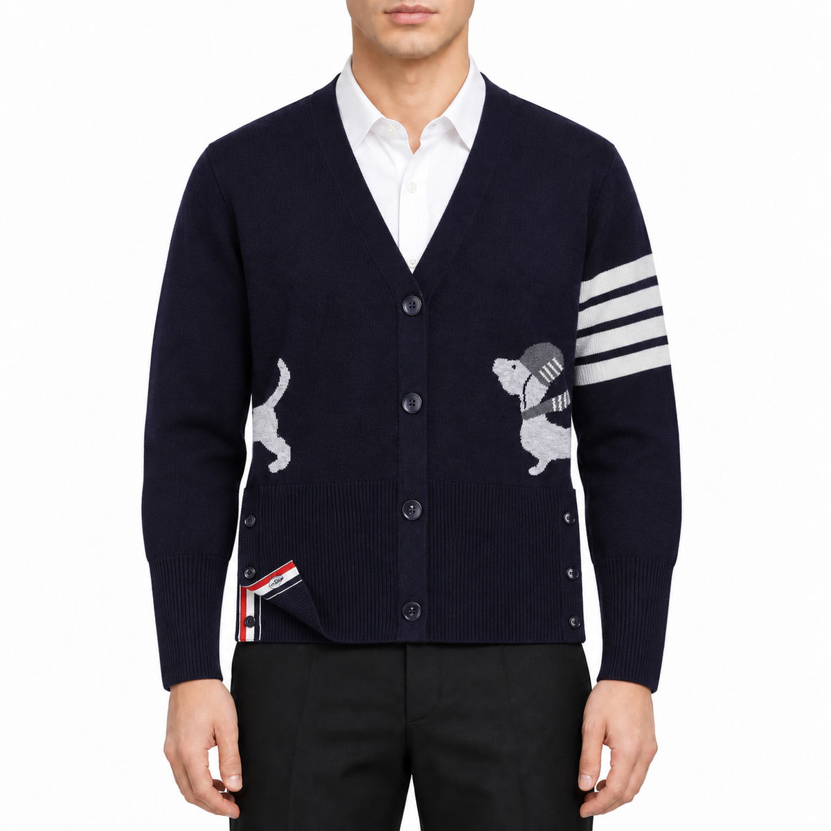Unisex Puppy Cardigan | Thom Browne