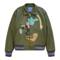 Kidsuper Patchwork Face Leather Varsity Jacket