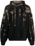 Mostly Heard Rarely Seen Extreme Drip camouflage-pattern cotton hoodie
