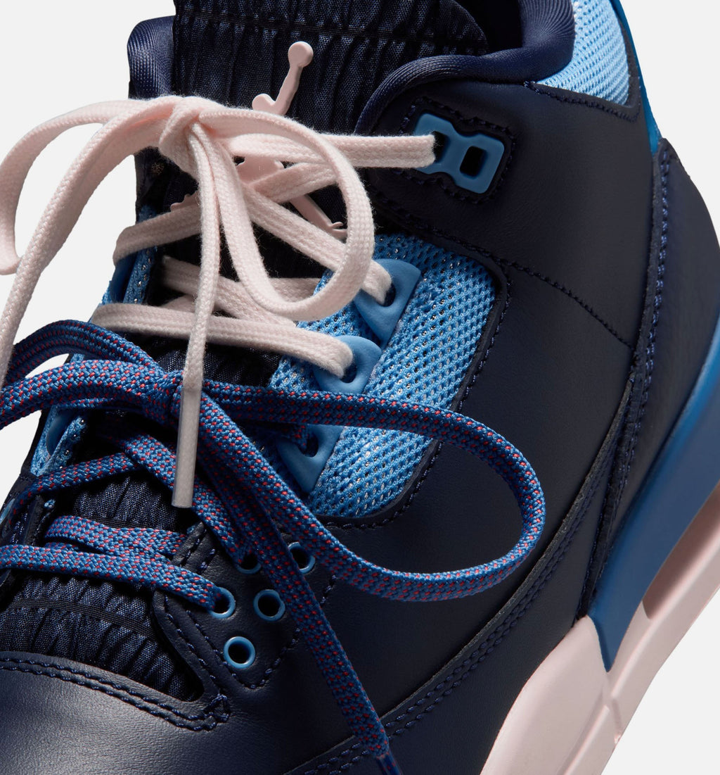 Air Jordan 3 Retro "Sport Renaissance" Women's Shoe – Obsidian/Chalk/Track Red