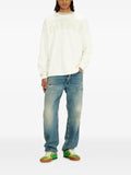 Diesel long-sleeve T-shirt with prints and patches