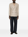 Canali double-breasted peak-lapels blazer