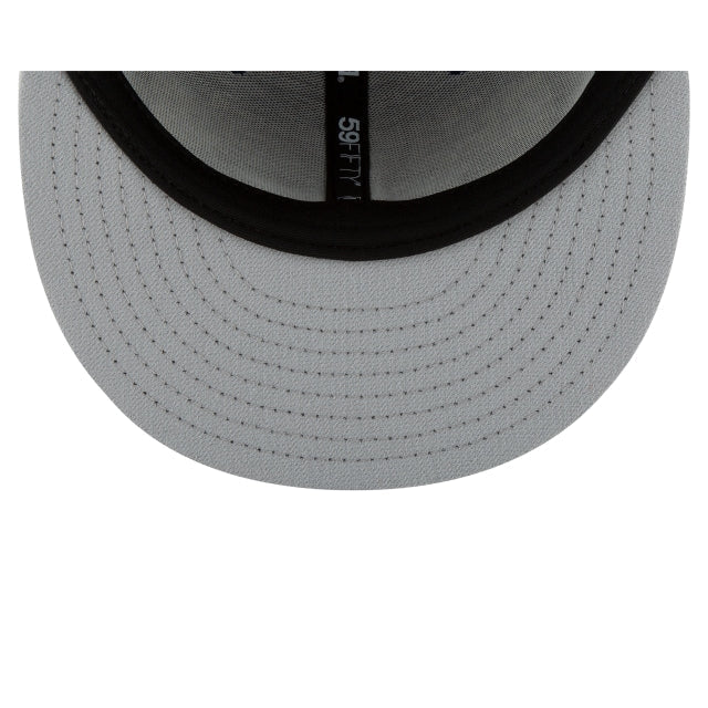 Los Angeles Dodgers Black and White Basic 59FIFTY Fitted Hat