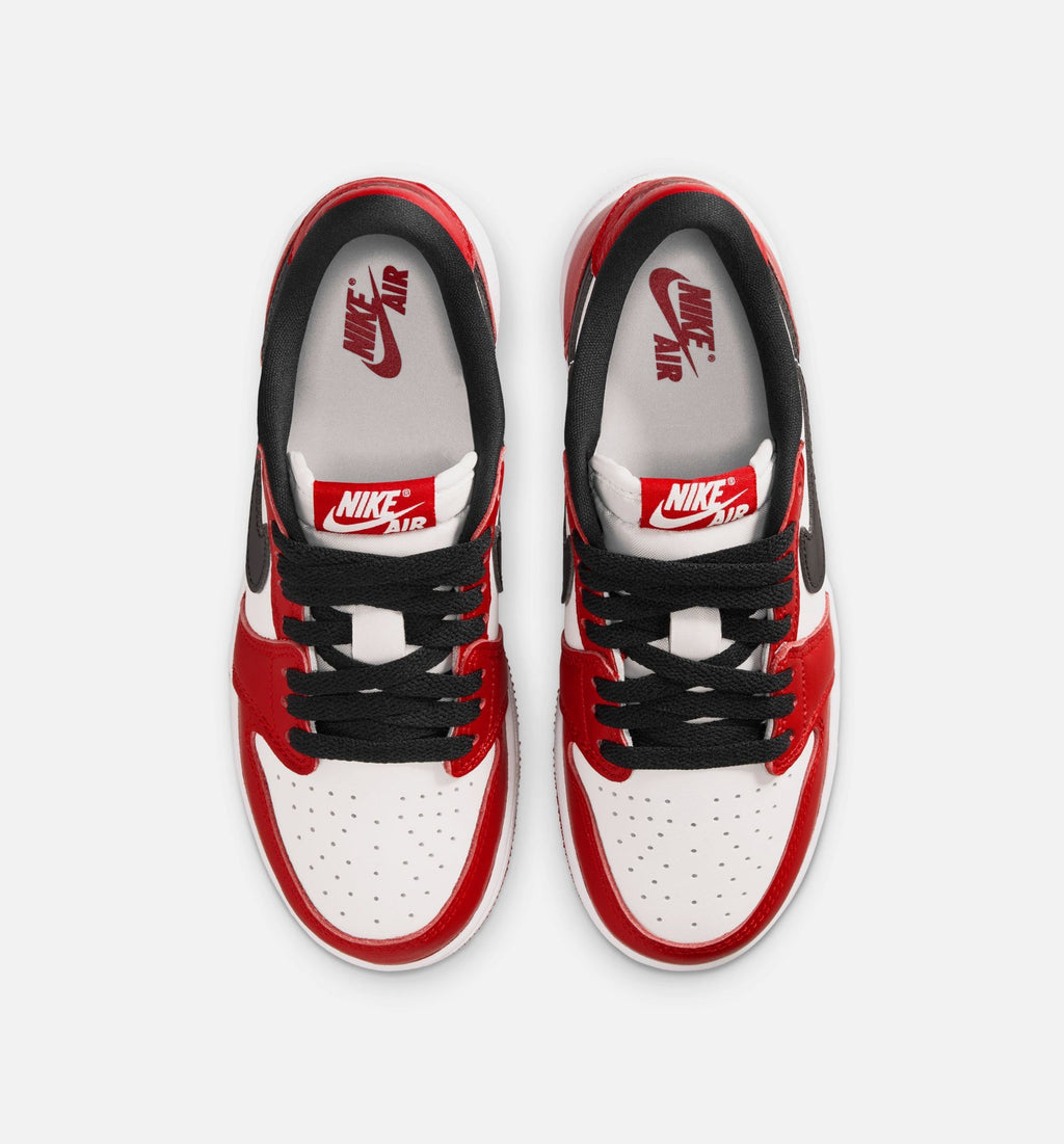 Air Jordan 1 Retro Low OG 'Laser Black and Varsity Red' Grade School - Black/Varsity Red/Summit White