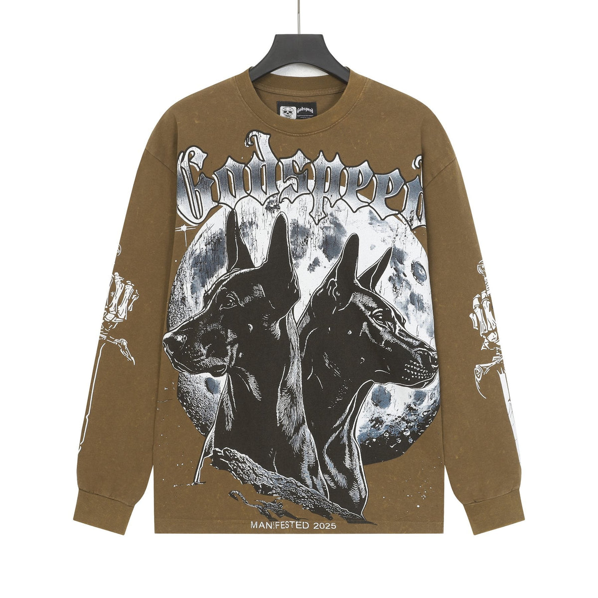 Godspeed Dog Moon Graphic Long-Sleeve T-Shirt